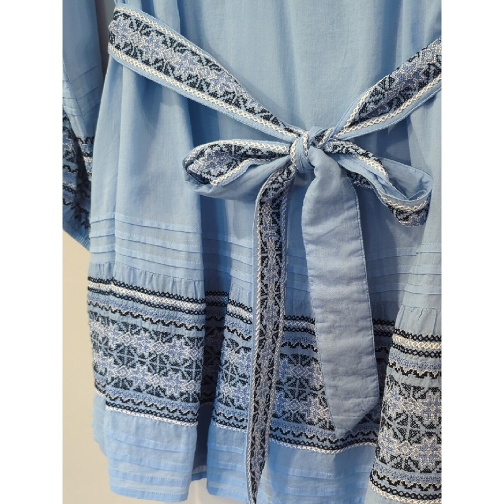 Roller‎ Rabbit Dress Puff Sleeve Embroidered Belted size Small image 2